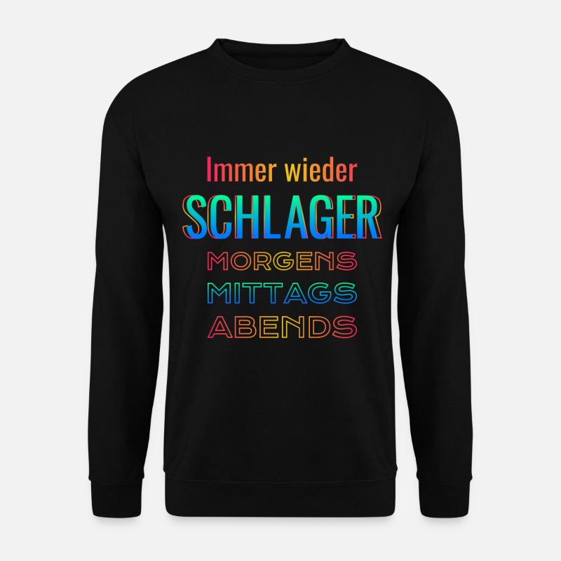 Again and again Schlager - Unisex Sweatshirt - black