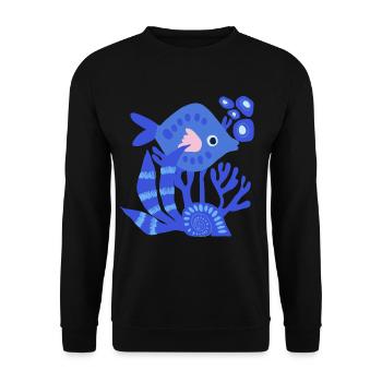 Underwater - Unisex Sweatshirt - black - Front - Alina (178cm) & Michal (187cm)
