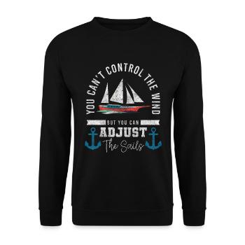 Naviguer sur l’océan - Sweat-shirt Unisexe - noir - Devant - Alina (178cm) & Michal (187cm)