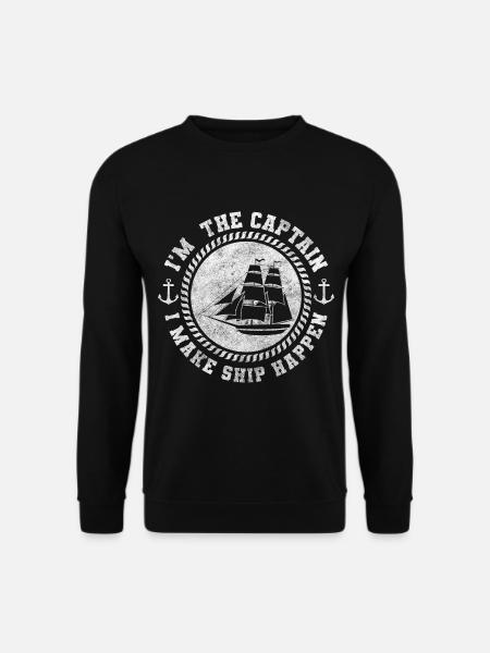 Sailboat Captain Water - Unisex Sweatshirt - black