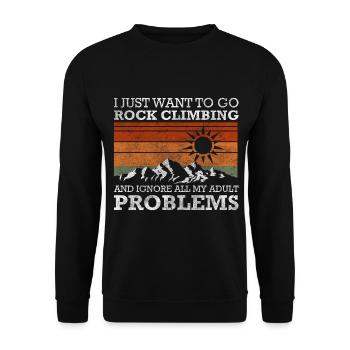 Problem Solution Cool - Unisex Sweatshirt - black - Front - Alina (178cm) & Michal (187cm)