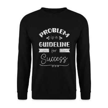 Probleme Reaktion Kein Problem Egal - Unisex Pullover - Schwarz - Vorne - Alina (178cm) & Michal (187cm)