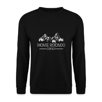 Monte Rotondo Korsika - Unisex Pullover - Schwarz - Vorne - Alina (178cm) & Michal (187cm)