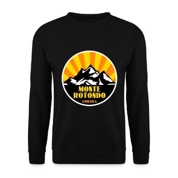 Monte Rotondo Korsika - Unisex Pullover - Schwarz - Vorne - Alina (178cm) & Michal (187cm)