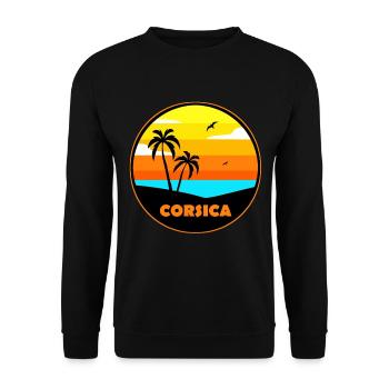Corsica Korsika - Unisex Pullover - Schwarz - Vorne - Alina (178cm) & Michal (187cm)