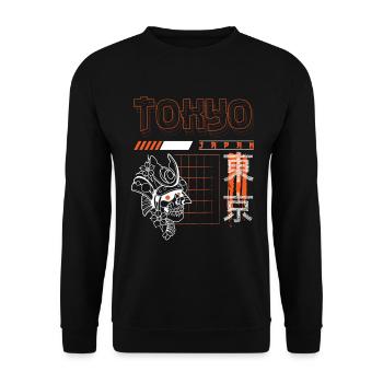 Tokyo World Tour Temples - Sweat-shirt Unisexe - noir - Devant - Alina (178cm) & Michal (187cm)