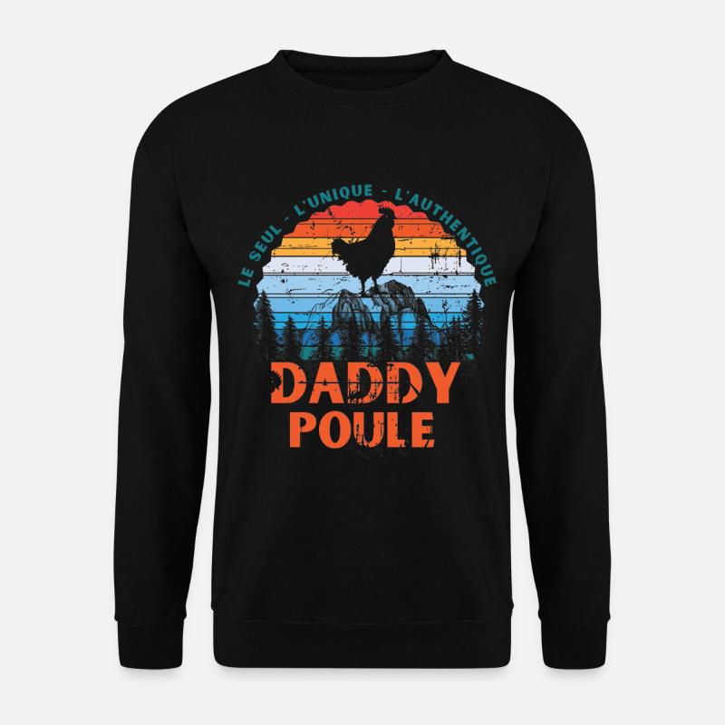 Papa Henne - Unisex Pullover - Schwarz