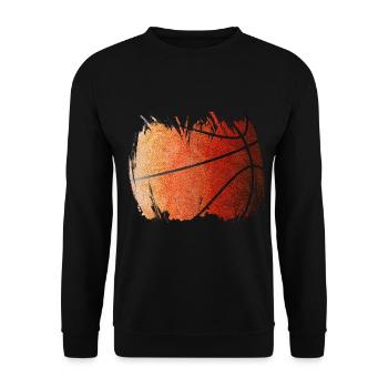 Basketball Basketballer - Unisex Pullover - Schwarz - Vorne - Alina (178cm) & Michal (187cm)