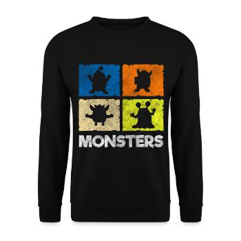 Déguisement d’Halloween Creature Kids - Sweat-shirt Unisexe - noir - Devant - Alina (178cm) & Michal (187cm)