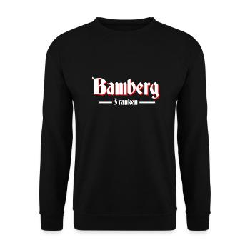 Bamberg - Unisex Pullover - Schwarz - Vorne - Alina (178cm) & Michal (187cm)