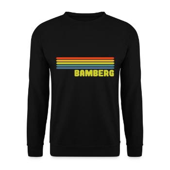 Bamberg - Unisex Pullover - Schwarz - Vorne - Alina (178cm) & Michal (187cm)