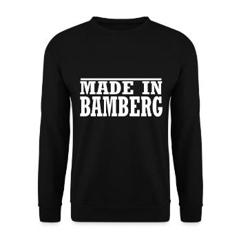 Bamberg - Unisex Pullover - Schwarz - Vorne - Alina (178cm) & Michal (187cm)