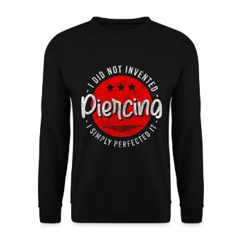 Artist Studio Body Jewelry Soulagement de la douleur - Sweat-shirt Unisexe - noir - Devant - Alina (178cm) & Michal (187cm)