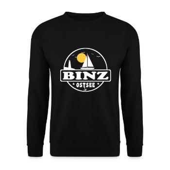 Binz - Unisex Pullover - Schwarz - Vorne - Alina (178cm) & Michal (187cm)