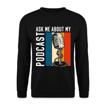 Moderator Beruf Hobby Puls - Unisex Sweatshirt - black - Front - Alina (178cm) & Michal (187cm)