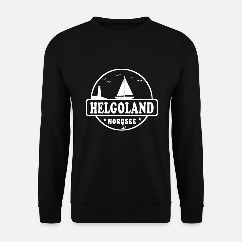 Helgoland Nordsee weis - Unisex Pullover - Schwarz