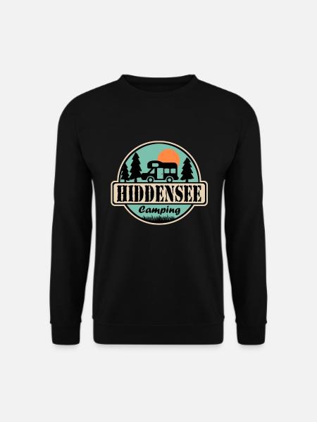 Hiddensee Camping - Unisex Pullover - Schwarz