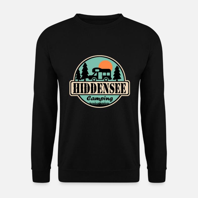 Hiddensee Camping - Unisex Pullover - Schwarz