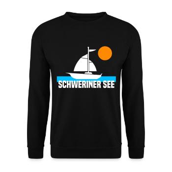 Schweriner See - Unisex Pullover - Schwarz - Vorne - Alina (178cm) & Michal (187cm)