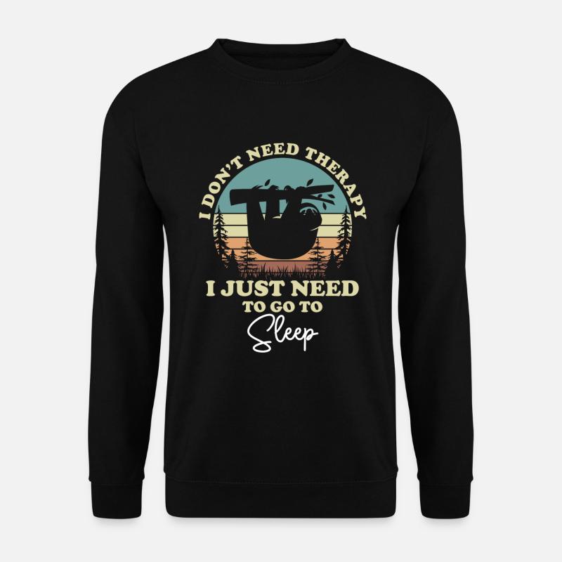 Schlafen Schlummer Faul Ruhe - Unisex Pullover - Schwarz