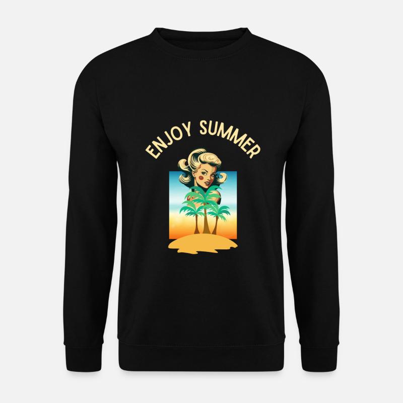 GENIESSEN SIE DEN SOMMER - Unisex Pullover - Schwarz