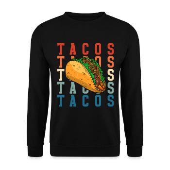 Mexican Foodie Favorite Food Fiesta - Unisex Sweatshirt - black - Front - Alina (178cm) & Michal (187cm)