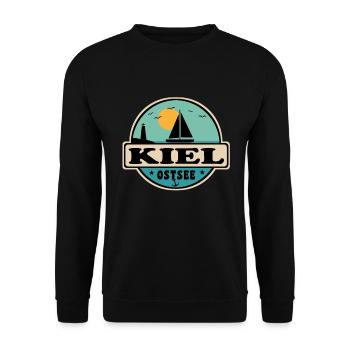 Kiel - Unisex Pullover - Schwarz - Vorne - Alina (178cm) & Michal (187cm)