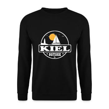 Kiel - Unisex Pullover - Schwarz - Vorne - Alina (178cm) & Michal (187cm)