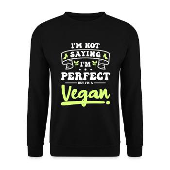 Vegan Animal Welfare Nutrition Nature - Sweat-shirt Unisexe - noir - Devant - Alina (178cm) & Michal (187cm)