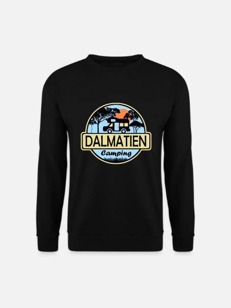 Dalmatien Camping - Unisex Pullover - Schwarz