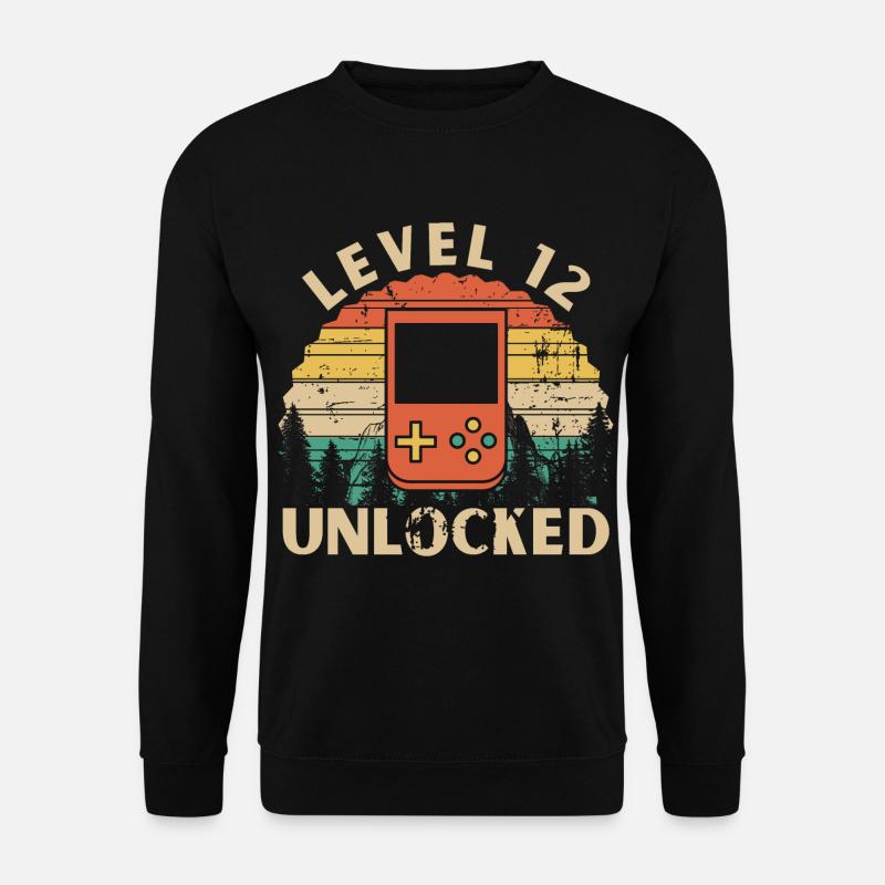 Level 12 Unlocked - Unisex Sweatshirt - black