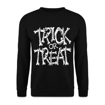 Trick or treat - Sweat-shirt Unisexe - noir - Devant - Alina (178cm) & Michal (187cm)