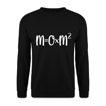Maman à la puissance 2 - Sweat-shirt Unisexe - noir - Devant - Alina (178cm) & Michal (187cm)