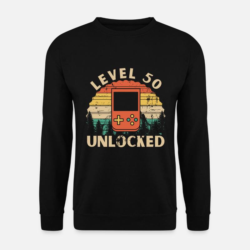 Level 50 Unlocked - Sweat-shirt Unisexe - noir