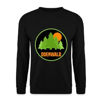 odenwald - Unisex Pullover - Schwarz - Vorne - Alina (178cm) & Michal (187cm)