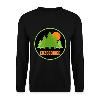 Erzgebirge - Unisex Pullover - Schwarz - Vorne - Alina (178cm) & Michal (187cm)