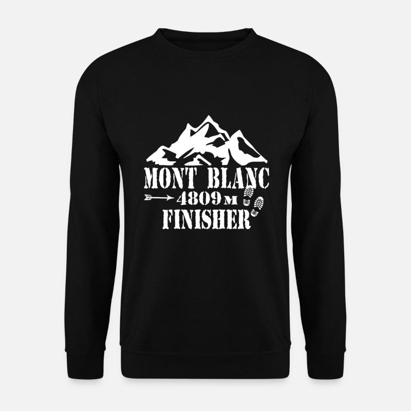 Mont blanc finisher - Unisex Pullover - Schwarz