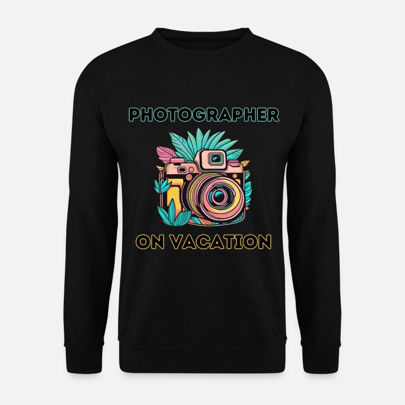 Fotograf im Urlaub - Unisex Pullover - Schwarz