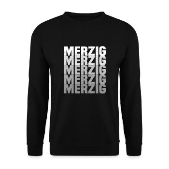 merzig saar - Unisex Pullover - Schwarz - Vorne - Alina (178cm) & Michal (187cm)