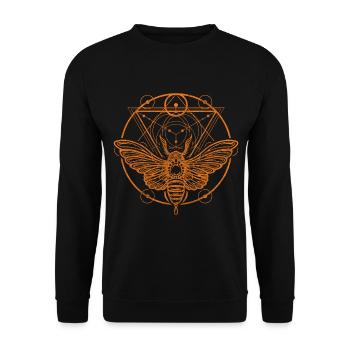 Rune Sun Gothic - Unisex Sweatshirt - black - Front - Alina (178cm) & Michal (187cm)