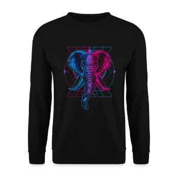 Symbol Sun Warrior Element - Unisex Sweatshirt - black - Front - Alina (178cm) & Michal (187cm)