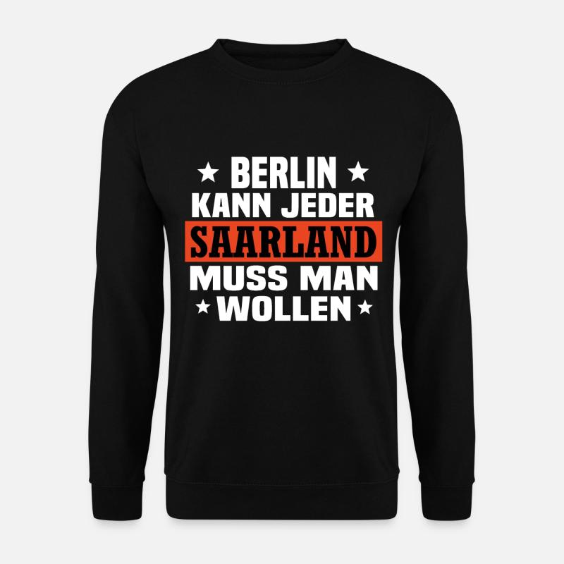 Saarland - Unisex Pullover - Schwarz