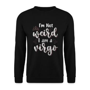 Zodiac Horoscope Features Stars - Unisex Sweatshirt - black - Front - Alina (178cm) & Michal (187cm)