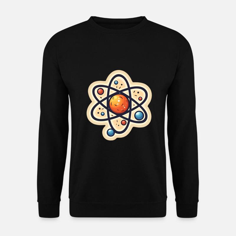 Atom Physics Nerd Atomic Model - Unisex Sweatshirt - black