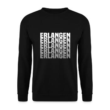 Erlangen - Unisex Pullover - Schwarz - Vorne - Alina (178cm) & Michal (187cm)