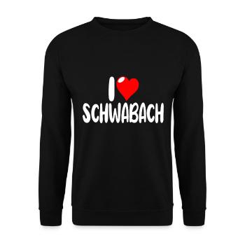Schwabach - Unisex Pullover - Schwarz - Vorne - Alina (178cm) & Michal (187cm)