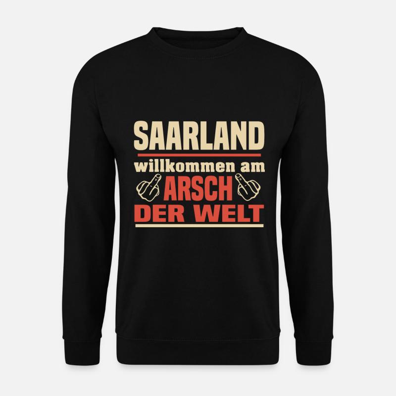 Saarland - Unisex Pullover - Schwarz