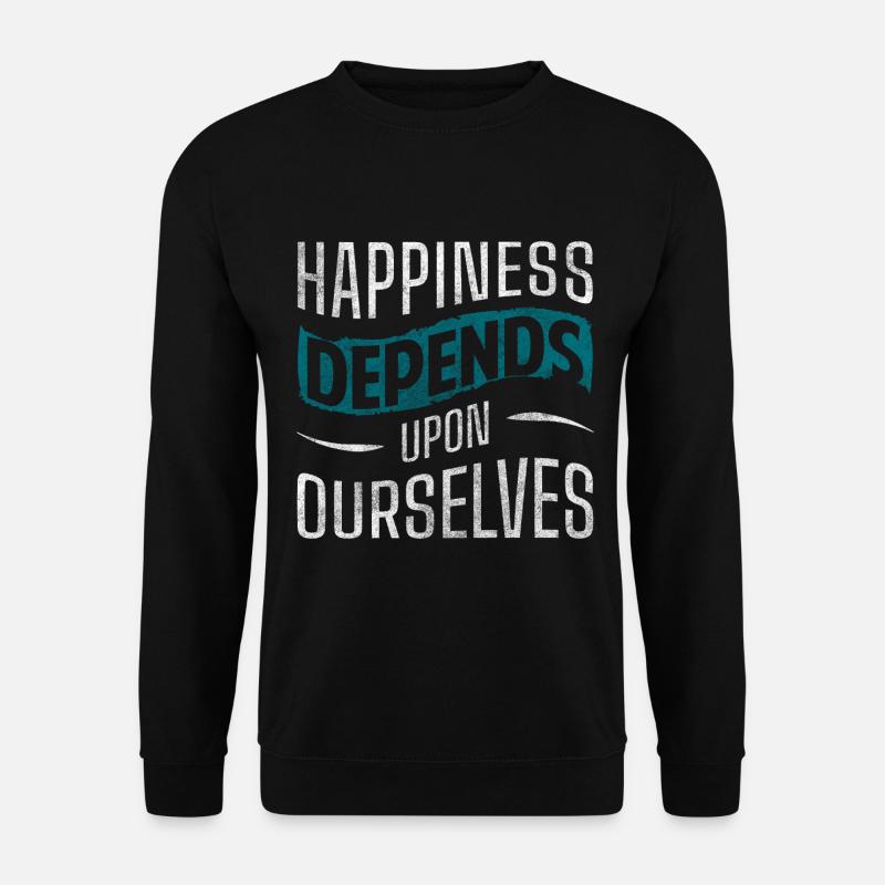Motivation Optimist Freude - Unisex Pullover - Schwarz