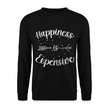 Motivation Positives Denken Optimismus - Unisex Pullover - Schwarz - Vorne - Alina (178cm) & Michal (187cm)