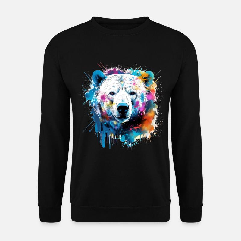 Grizzly bear, bear - Unisex Sweatshirt - black